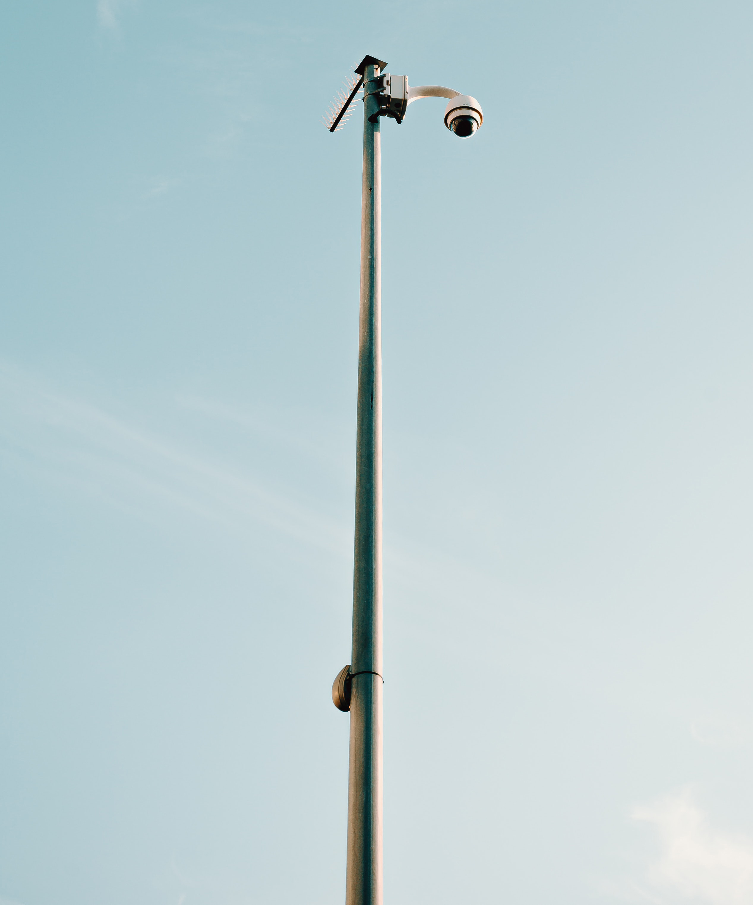 Security Camera on Pole